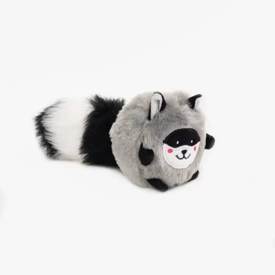 Zippy Paws Bushy Throw – Raccoon
